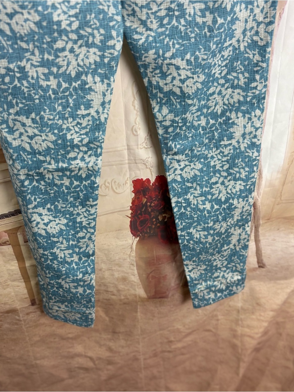 MICHAEL KORS Light Blue Floral High-Rise Jeans - Picture 7 of 9
